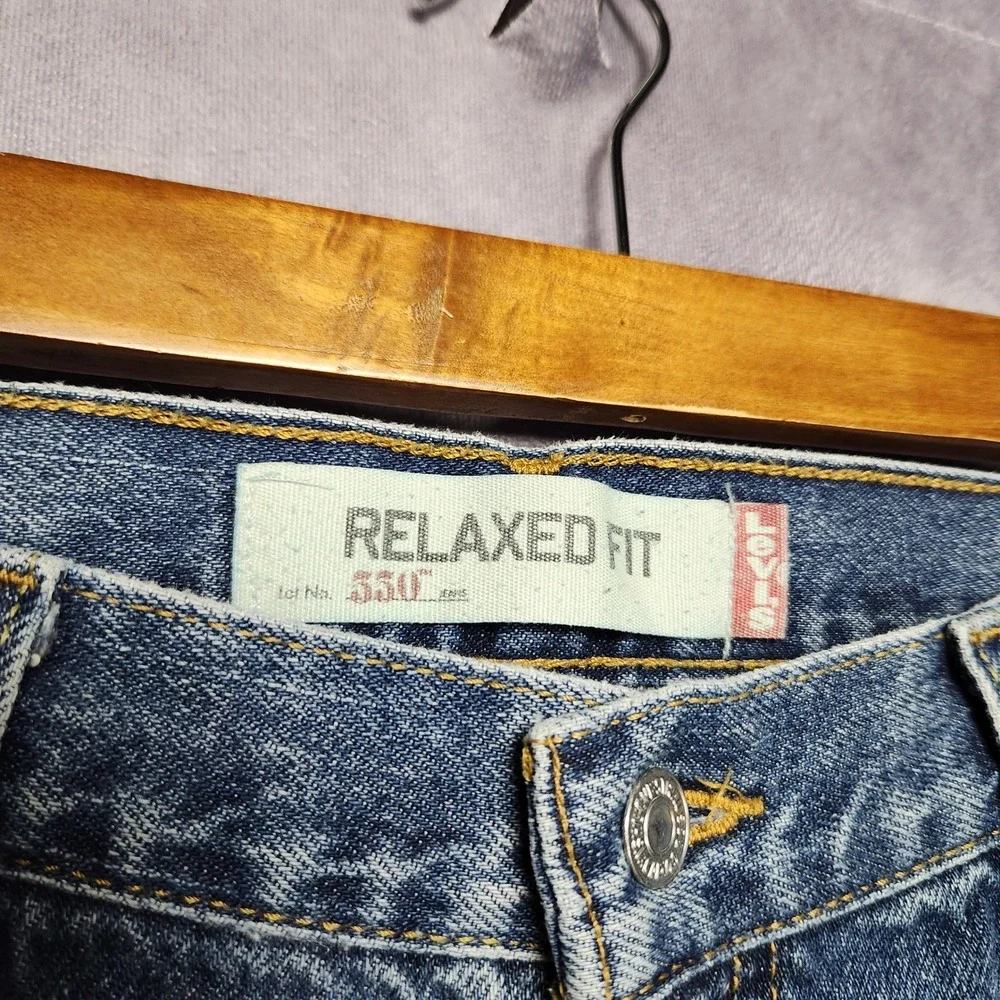 Vtg Levis 550 Relaxed Fit Jeans Mens 36‎ 38x32 Blue Medium Wash Vintage Tapered